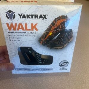 Yaktrax Walk Winter Traction - Black/Orange. Great traction
